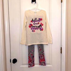 Gymboree Set long sleeve sequin T-shirt & leggings
